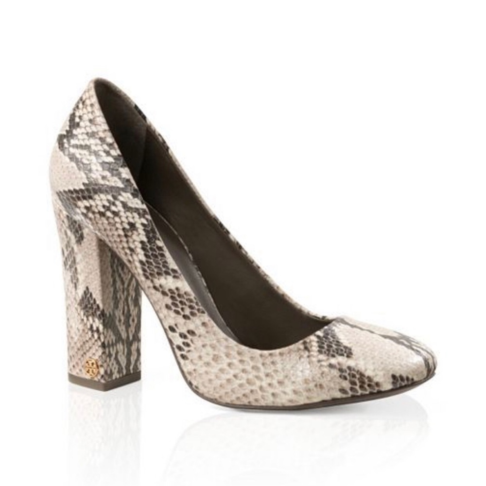 Tory Burch Python Print Mirabel Pump Size 5 - image 1